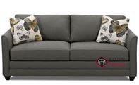 Valencia Queen Sleeper Sofa by Savvy in Tina Charcoal