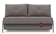 Cubed Full Sofa Bed with Aluminum Legs by Innovation Living in 521 Mixed Dance Grey