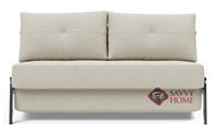 Cubed Full Sofa Bed with Chrome Legs by Innovation Living in 527 Mixed Dance Natural