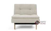 Dublexo Eik Chair Sofa Bed with Oak Legs by Innovation Living in 527 Mixed Dance Natural