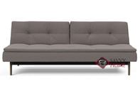 Dublexo Eik Queen Sofa Bed with Smoked Oak Legs by Innovation Living in 521 Mixed Dance Grey