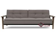 Dublexo Frej Full Sofa Bed with Smoked Oak Legs by Innovation Living in 521 Mixed Dance Grey