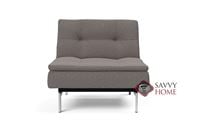 Dublexo Stainless Steel Chair Sofa Bed by Innovation Living in 521 Mixed Dance Grey