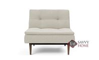 Dublexo Styletto Chair Sofa Bed with Dark Wood Legs by Innovation Living in 527 Mixed Dance Natural