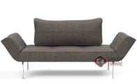 Zeal Twin Size Daybed Sleeper Sofa with Aluminum Legs by Innovation Living in 216 - Flashtex Dark Grey