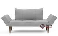 Zeal Twin Size Daybed Styletto Sleeper Sofa with Dark Wood Legs by Innovation Living