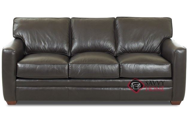 Bel-Air Queen Leather Sleeper Sofa by Savvy