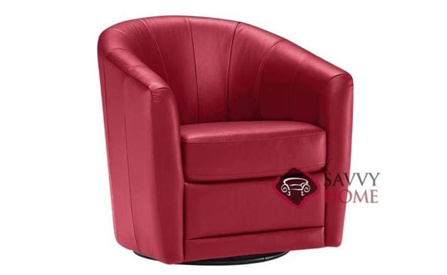 B596 Swivel Chair shown in Belfast Red
