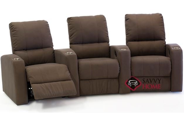 Pacifico 3-Seat Reclining Home Theater Seating (Curved) by Palliser