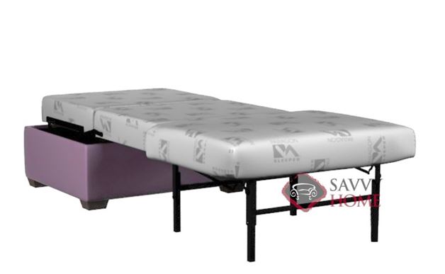 Cameron Paragon Cot Leather Ottoman Sofa Bed By Lazar Industries