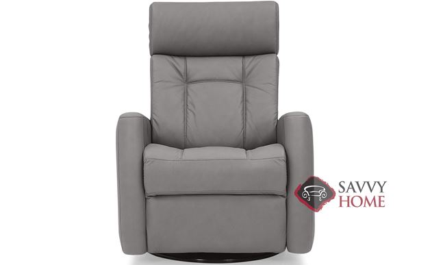 West Coast II My Comfort Power Reclining Leather Swivel Chair with Power Headrest by Palliser