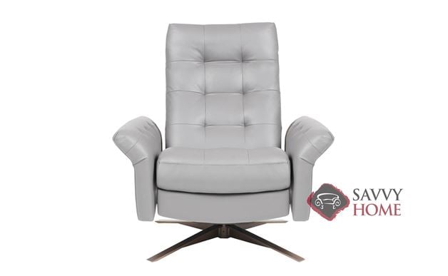 Pileus Reclining Leather Swivel Chair by American Leather