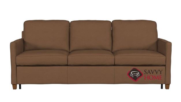 California CloudZ Leather Queen Sofa Bed by Palliser in Valencia Biscotti