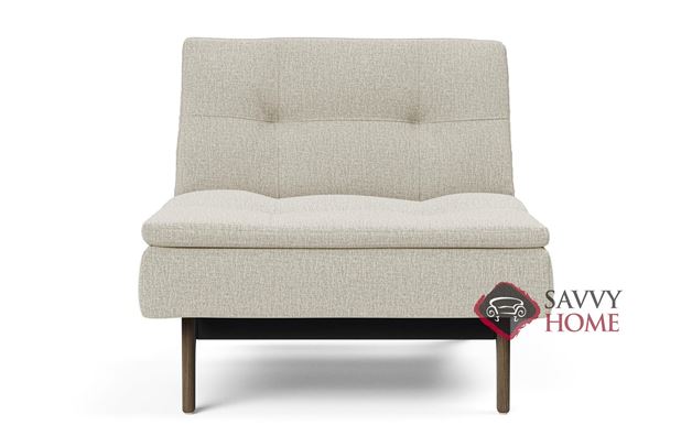 Dublexo Eik Chair Size Sleeper Sofa with Smoked Oak Legs in 527 Mixed Dance Natural