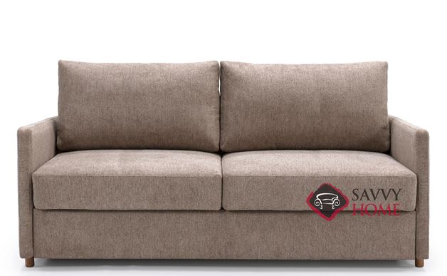 Neah Slim Arm Queen Size Sleeper Sofa in 367 Halifax Wicker