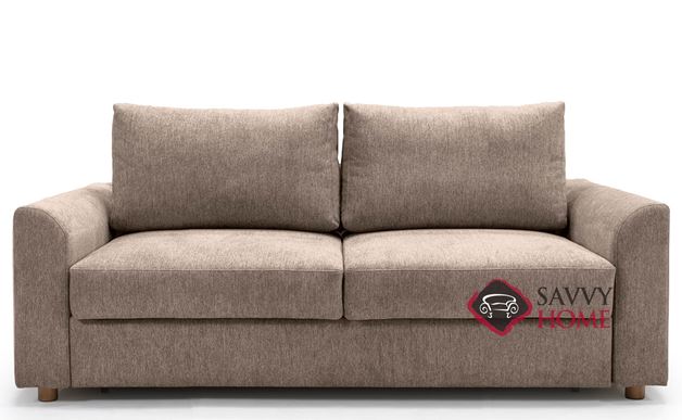 Neah Curved Arm Queen Size Sleeper Sofa in 367 Halifax Wicker
