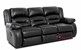 Augusta Reclining Leather Sofa Sideview