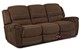 Lacey Dual Reclining Sofa with Table Sideview by Savvy in Voltage Chocolate