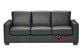 B534 Natuzzi Queen Sleeper Sofa shown in Denver Black