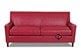 Glasgow Leather Sofa in Red