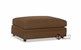 Murano Storage Ottoman in Microsuede Chocolate Sideview