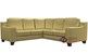 Reed Leather Compact True Sectional Sofa by Palliser