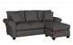 The 320 Chaise Sectional in Cornell Pewter