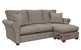 The 320 Chaise Sectional Queen Sleeper Sofa in Cornell Platinum