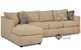 Aventura Chaise Sectional Sleeper with Queen Bed