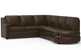 Corissa Leather Chaise Sectional Sofa with Angled Bumper by Palliser