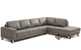 Seattle Leather Chaise Sectional Sofa by Palliser
