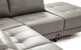Seattle Leather Chaise Sectional Sofa Detailed View