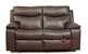 Providence Dual Reclining Leather Loveseat in Venice Chocolate