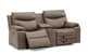 Providence Dual Reclining Leather Loveseat with Console in Tulsa II Umber