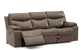 Providence Dual Reclining Leather Sofa in Tulsa II Umber Sideview