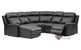 Forest Hill Dual Reclining True Sectional Leather Sofa with Chaise by Palliser