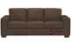 B534 Natuzzi Queen Sleeper Sofa shown in Denver Dark Taupe