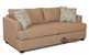 Jackson Queen Sleeper Sofa by Savvy in Fandango Flax Sideview