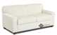 Zurich Full Leather Sleeper Sofa White Sideview