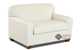 Zurich Chair Leather Sleeper Sofa by Savvy Sideview in White