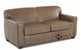 Geneva Full Leather Sleeper Sofa by Savvy in Abilene Smoke Sideview