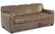 Geneva Queen Leather Sleeper Sofa by Savvy in Abilene Smoke Sideview