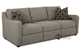 Glendale Dual Reclining Sofa by Savvy in Lucas Ash Sideview