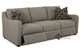 Glendale Dual Reclining Sofa by Savvy in Lucas Ash Sideview Open