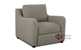 Glendale Reclining Chair by Savvy in Lucas Ash Sideview