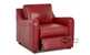 Glendale Leather Reclining Chair by Savvy in Durango Strawberry Sideview Open