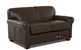 Calgary Leather Twin Sleeper Sofa by Savvy Durango Expresso Sideview