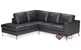 Vara Leather Chaise Sectional by Natuzzi Editions (B845-286/287/480/481)