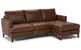 Bevera Leather Chaise Sectional by Natuzzi Editions (B970-016/017/047/049)