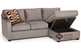 The 403 Chaise Sectional Sofa with Storage by Stanton Open View